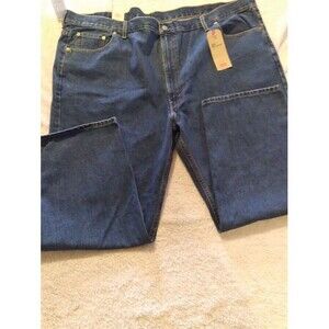 NWT LEVI'S 550 RELAXED FIT JEAN Straight Leg Dark Blue Denim BIG 54 x 30 Jeans